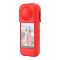 Silicone protective case PULUZ for Insta360 X4 (red)