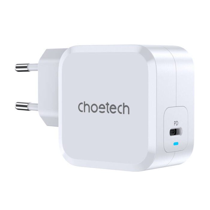 PD8007 USB-C PD45W power charger Choetech EU (white)