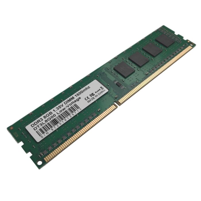 8GB DDR3 UDIMM (Low-Voltage 1.35V) (1600mhz) for Desktop