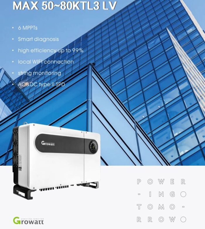 Growatt MAX 70KTL3 LV Industriële PV Inverter / Omvormer