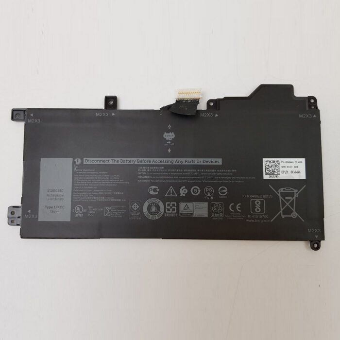 Notebook Battery for Dell Latitude 7200 7210 2-in-1 1FKCC 7.6V 3000mAh 2Cell