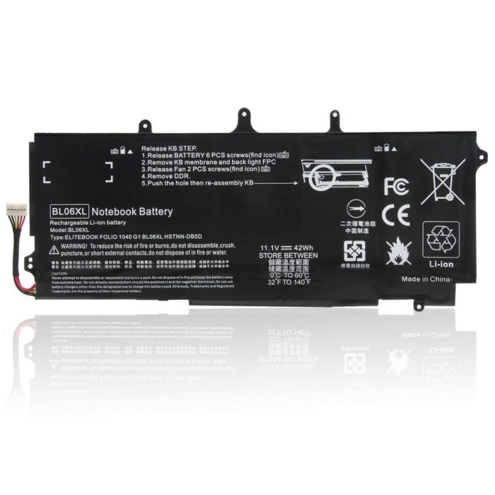 Notebook battery for HP EliteBook Folio 1040 G1 G2 series 11.1V 42WH