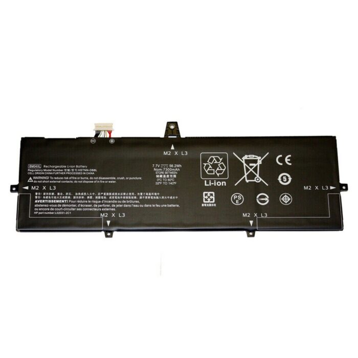 Notebook battery for HP EliteBook X360 1030 G3 G4 BM04XL 7.7V 6800mAh