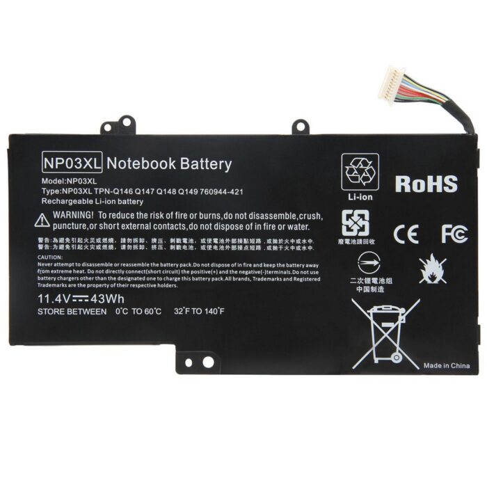 Notebook battery for HP Pavilion X360 13-a Series 11.4V 3750mAh