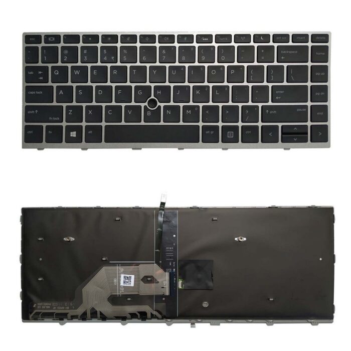 Notebook keyboard for HP ProBook 430 440 G5 640 G5 with pointstick backlit silver