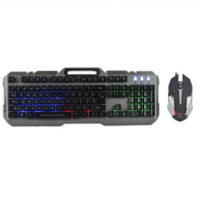 Rebeltec wired set: LED keyboard + mouse for INTERCEPTOR players