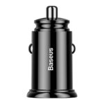 Baseus car charger Dual QC 3.0 30W 2x USB black