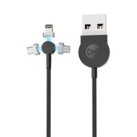 Forever Core 3in1 magnetic cable USB - Lightning + USB-C + microUSB 1