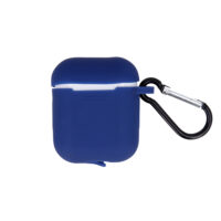 Case for Airpods / Airpods 2 dark blue with hook