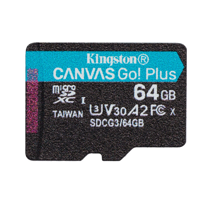 Kingston memory card 64GB microSDXC Canvas Go! Plus cl. 10 UHS-I 170 MB/s