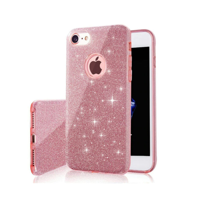 Glitter 3in1 case for iPhone X / XS pink