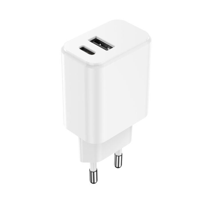 Setty charger 1x USB + USB-C 3A 20W white