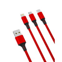 XO cable NB173 3in1 USB - Lightning + USB-C + microUSB 1