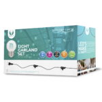 Light Garland 12m +10 Bulbs G45 2W white IP65