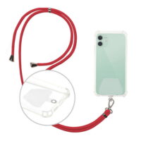 Universal neck strap for phones red