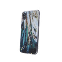 Gold Glam case for Samsung Galaxy A35 5G feathers