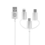 Forever 3in1 cable USB - Lightning + USB-C + microUSB 1