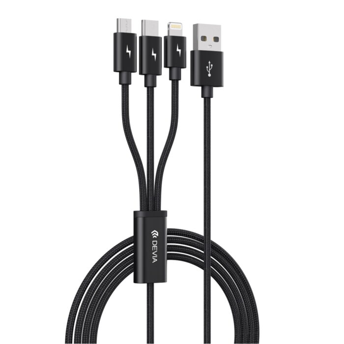 Devia cable 3in1 Gracious EC048 USB - Lightning + USB-C + MicroUSB 1