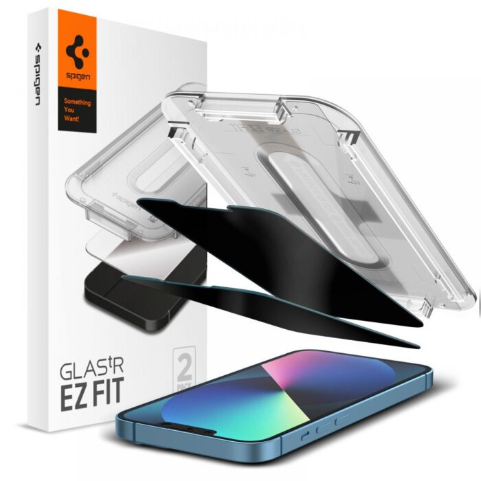 Spigen tempered glass GLAS.TR "EZ FIT" 2-Pack for iPhone 13 / 13 PRO / 14 / 16E 6