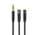 XO cable audio 2in1 NB-R197 3.5mm jack - socket 3.5mm jack / microphone 0