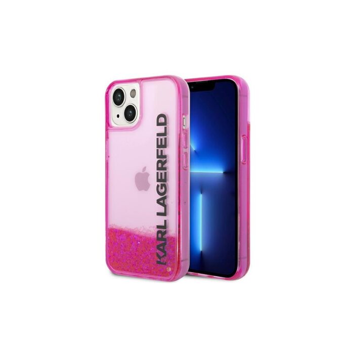 1" KLHCP14LLCKVF pink Liquid Glitter Translucent case Elongated Logo