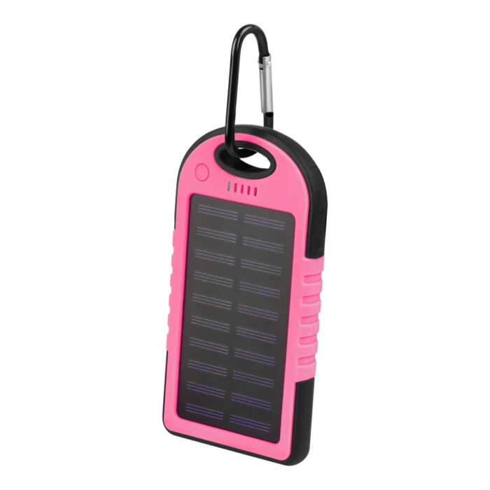 Setty solar power bank SPBS-05 5000 mAh pink