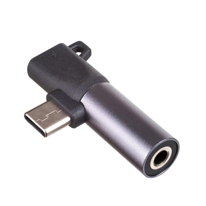 Akyga adapter AK-AD-62 USB type C (m) / USB type C (f) / Jack 3