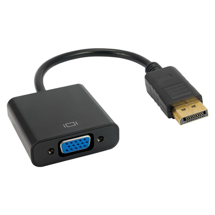 Akyga converter adapter with cable AK-AD-36 DisplayPort (m) / VGA (f) 15cm