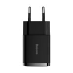 Baseus wall charger Compact 2 x USB black 10