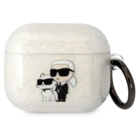 Karl Lagerfeld case for Airpods 3 KLA3HNKCTGT transparent Gliter Karl&Choupette