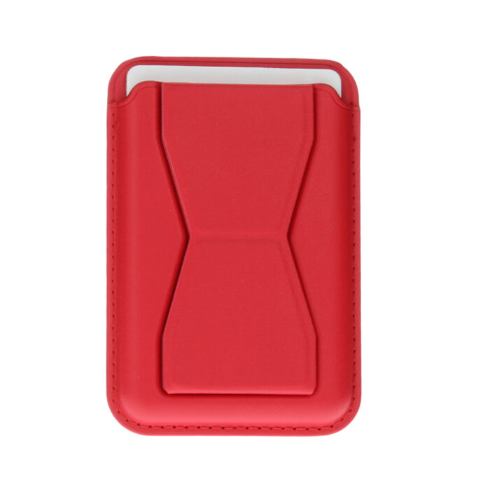 Card holder with stand red