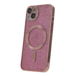 Glitter Chrome Mag case for iPhone 11 pink