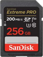 SanDisk memory card 256GB SDXC Extreme Pro 200 / 140 MB/s C10 V30 UHS-I U3