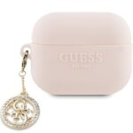 Guess case for AirPods Pro 2 GUAP23DSLGHDP pink Silicone 4G Diamond Charm