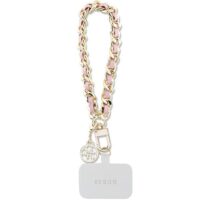 Guess cord GUOUCHSAMC4P pink HDSP PU Saffiano Chain Strap 4G Charm