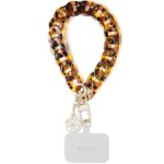 Guess cord GUOUCBMC4MT brown-gold HDSP PU Saffiano Chain Strap 4G Charm