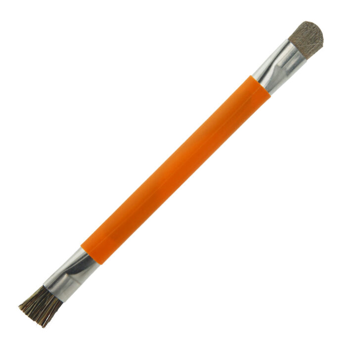 Double ended anti-static brush for cleaning and repair phones / electronic devices / PCB boards