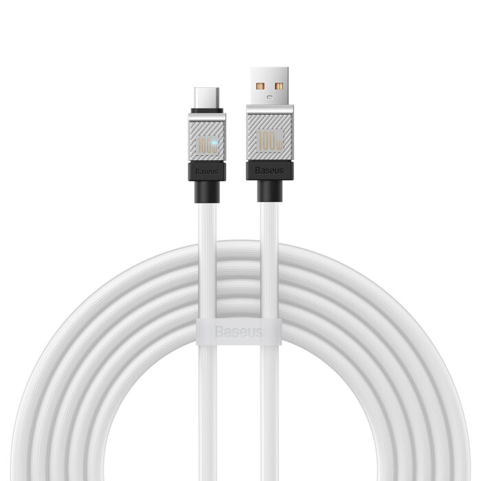 Baseus cable CoolPlay USB - USB-C 2m 100W white