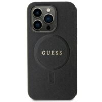 Guess case for iPhone 11 GUHMN61PSAHMCK black HC PU Saffiano Magsafe