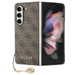 Guess case for Samsung Galaxy Z Fold 5 GUHCZFD5GF4GBR brown HC PU 4G Charm