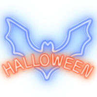 Neon PLEXI LED HALLOWEEN blue red NNE17 Neolia