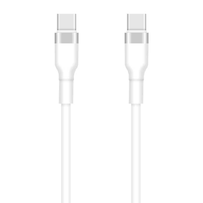 Setty USB-C - USB-C cable 1m 3A KSC-C-130 white