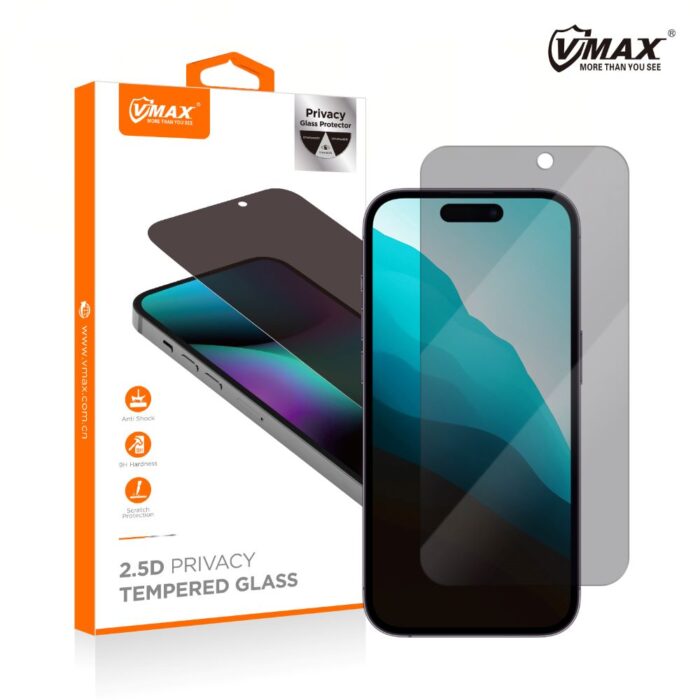 5D high clear privacy glass for iPhone 16 Pro Max 6