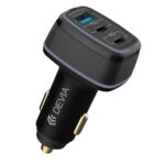 Devia car charger Extreme 115W 2x USB-C 1x USB black