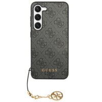 Guess case for Samsung Galaxy S24 Ultra S928 GUHCS24LGF4GGR black hardcase 4G Charms Collection