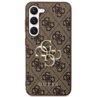 Guess case for Samsung Galaxy S24 Plus S926 GUHCS24M4GMGBR brown hardcase 4G Big Metal Logo