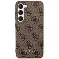 Guess case for Samsung Galaxy S24 Plus S926 GUHCS24MG4GFBR brown hardcase 4G Metal Gold Logo