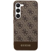 Guess case for Samsung Galaxy S24 Plus S926 GUHCS24MG4GLBR hardcase 4G Stripe Collection brown