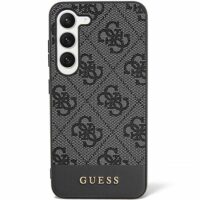 Guess case for Samsung Galaxy S24 Plus S926 GUHCS24MG4GLGR black hardcase 4G Stripe Collection