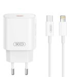 XO wall charger CE25 PD 25W 1x USB-C white + cable USB-C - Lightning